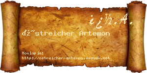 Östreicher Artemon névjegykártya